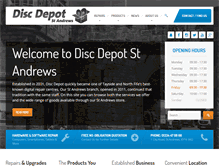 Tablet Screenshot of discdepotstandrews.co.uk